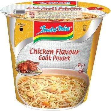 Indomie Cup Noodles 60 Gm Chicken, 24 Pieces Per Carton